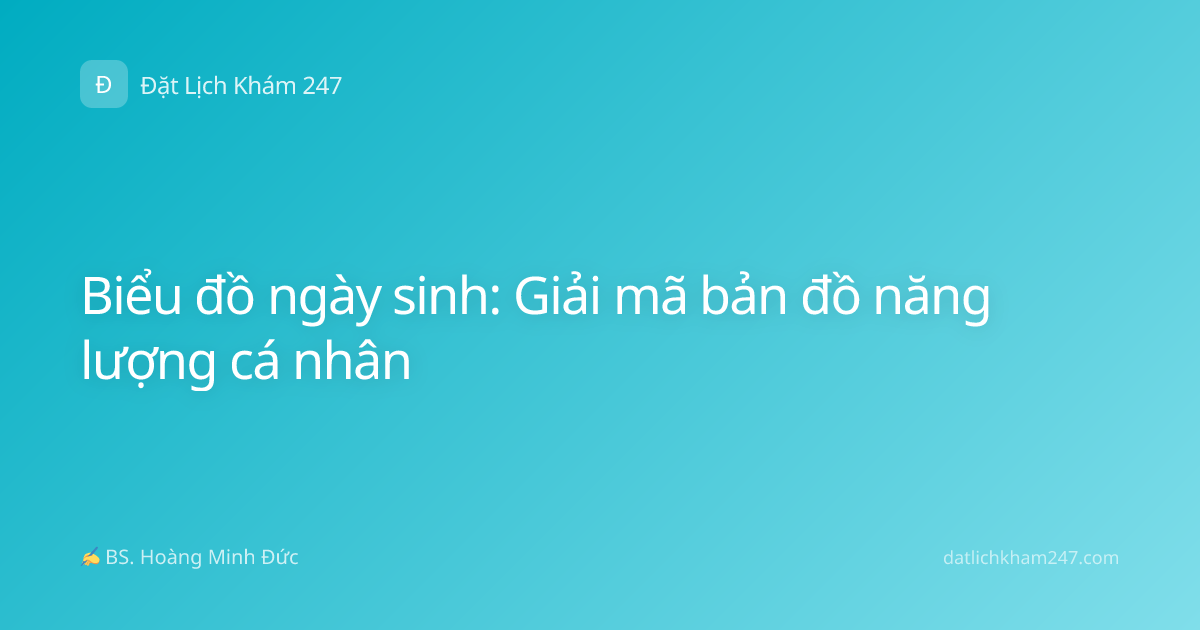 Biểu đồ ngày sinh: Giải mã bản đồ năng lượng cá nhân